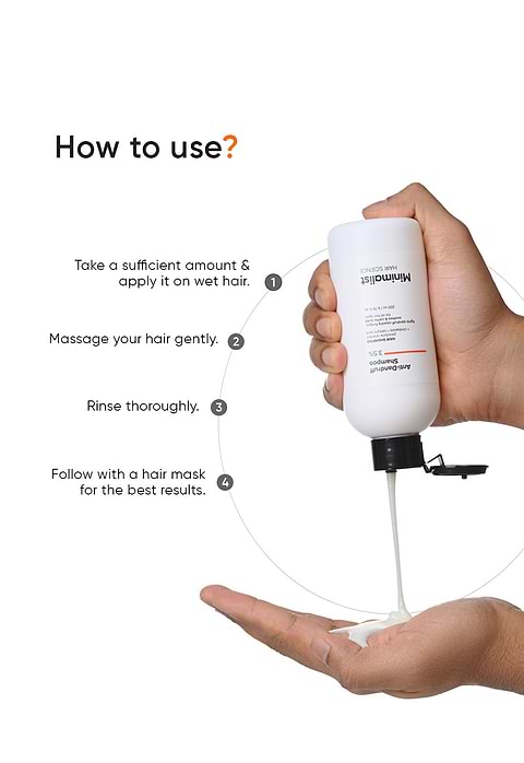 Minimalist Anti Dandruff Shampoo 3.5% For Reduces Dandruff, Itchiness &amp; Removes Scalp Impurities, 200ml - Image 8 - Buy from Indicrest