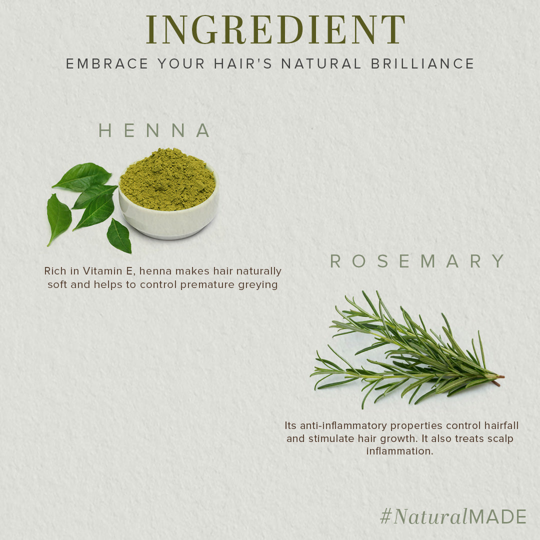 Khadi Natural Henna & Rosemary Hair Oil – Paraben & Mineral Oil Free (210ml) - Image 3 - Buy from Indicrest