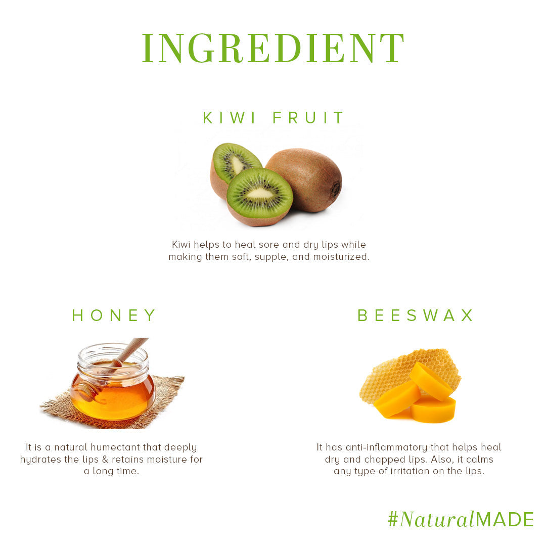 Khadi Natural Kiwi Fruit Lip Balm - 5gm - Image 3 - Buy from Indicrest