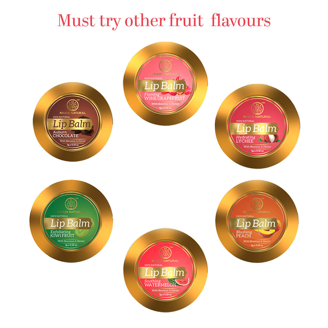 Khadi Natural Lychee Lip Balm - 5gm - Image 6 - Buy from Indicrest