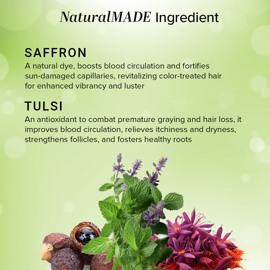 Khadi Natural Saffron Tulsi & Reetha Hair Conditioner - 210ml - Image 3 - Buy from Indicrest