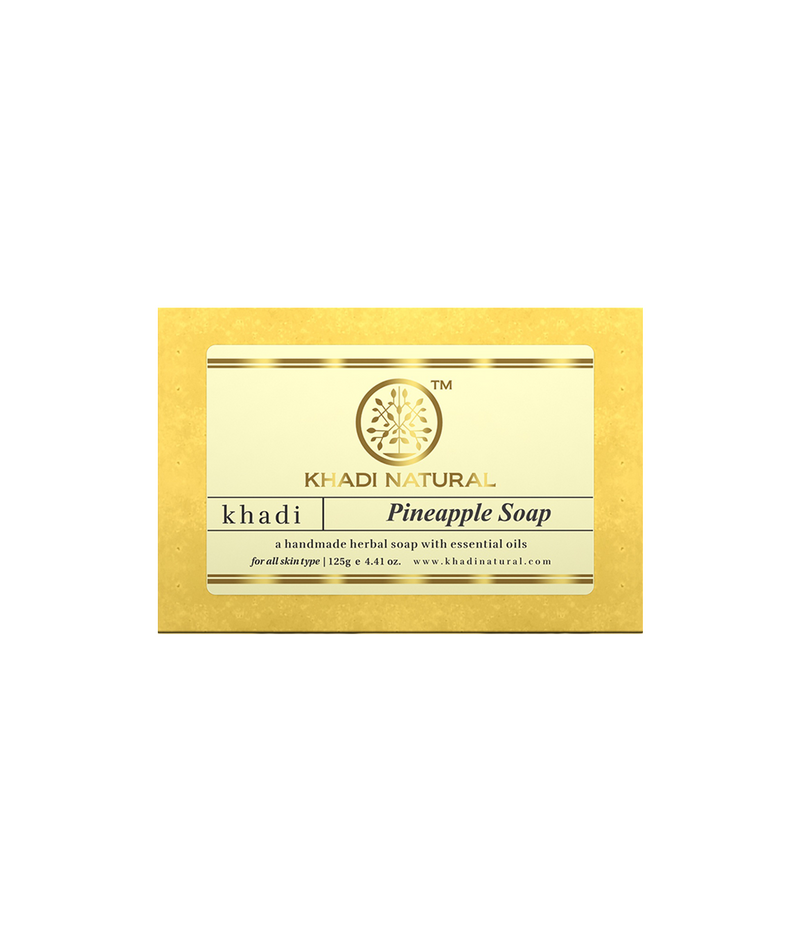 Khadi Natural Pineapple Soap - 125gm - Buy from Indicrest