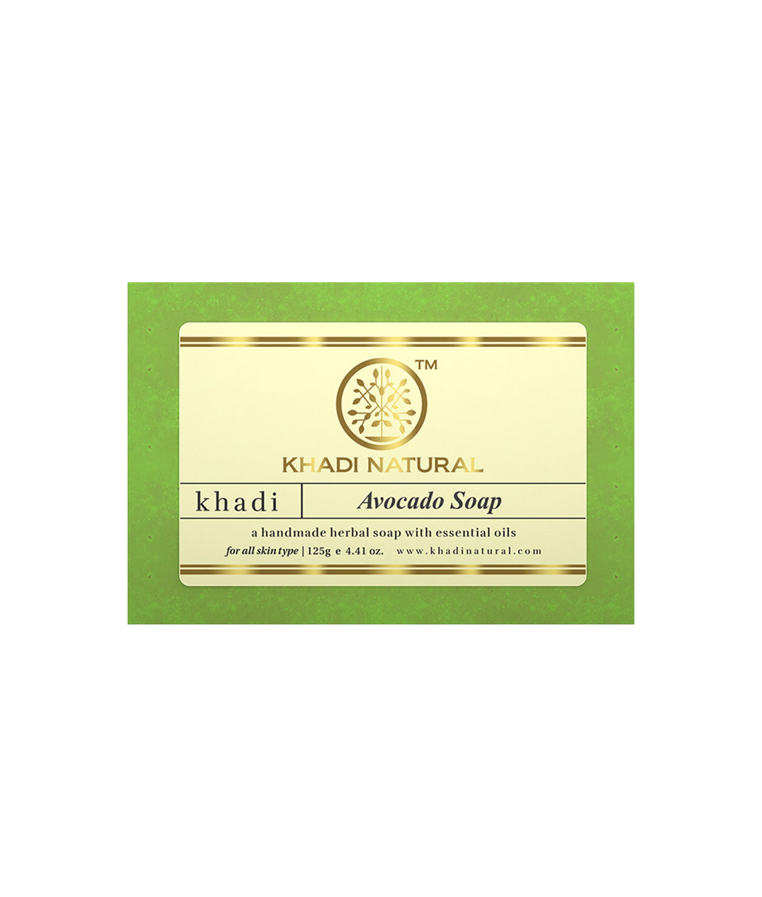 Khadi Natural Herbal Avocado Soap - 125gm - Buy from Indicrest