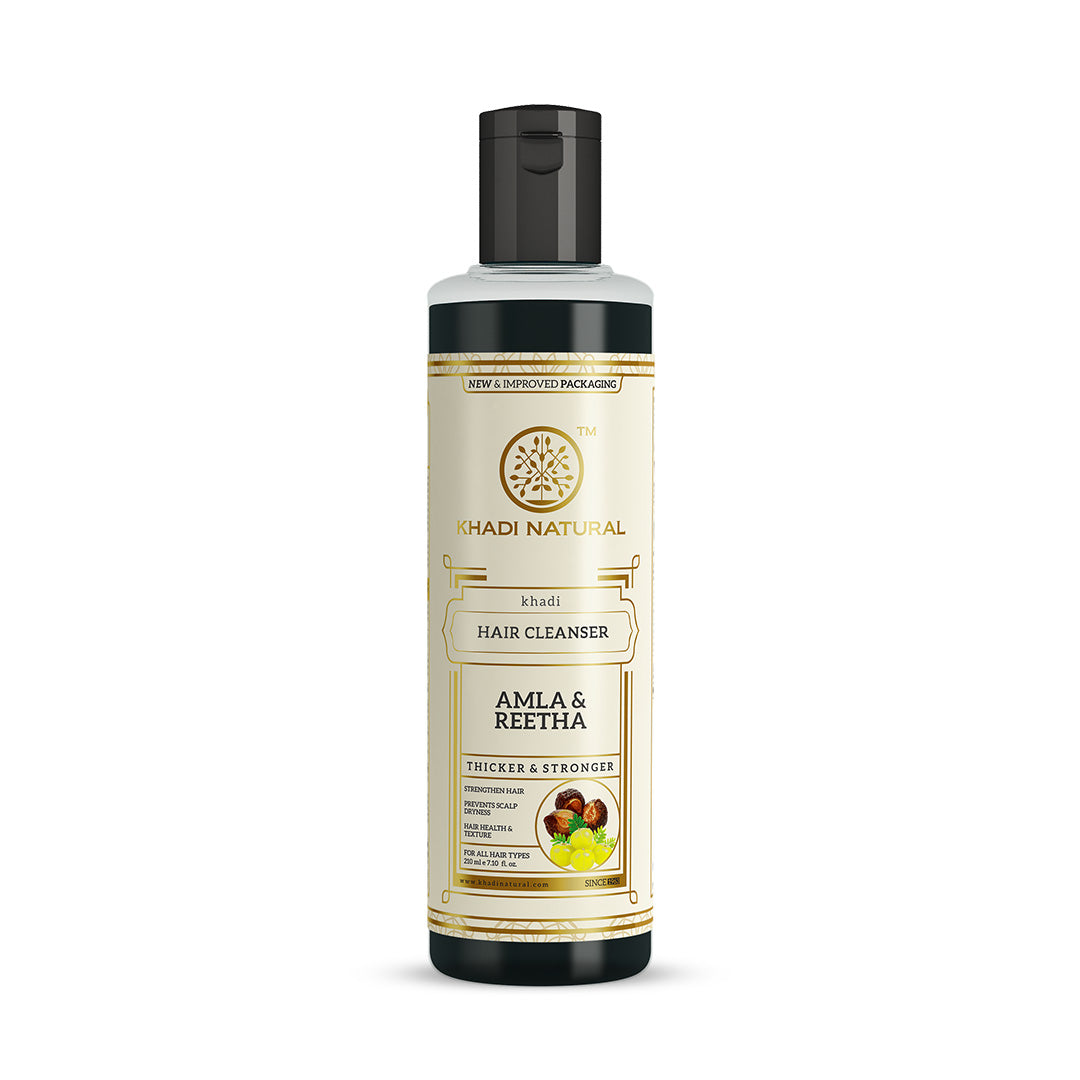 Khadi Natural Amla & Reetha Hair Cleanser Combo - Pack of 2 - 210ml Each - Image 6 - Buy from Indicrest
