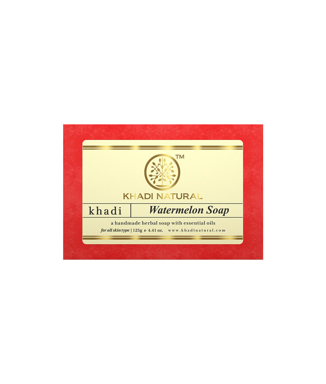 Khadi Natural Herbal Watermelon Soap - 125gm - Buy from Indicrest