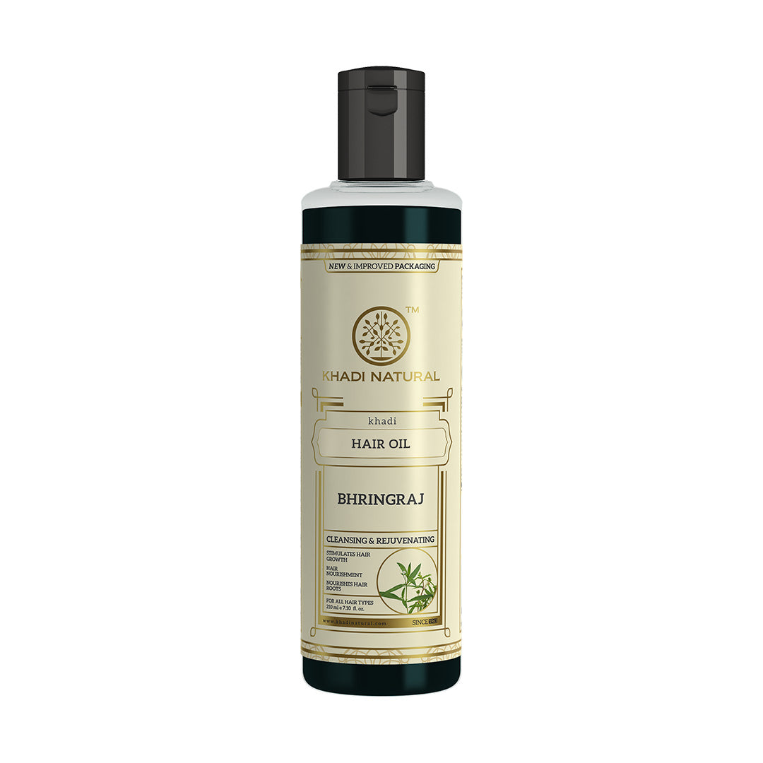 Khadi Natural Bhringraj Hair Oil - 210ml - Image 8 - Buy from Indicrest