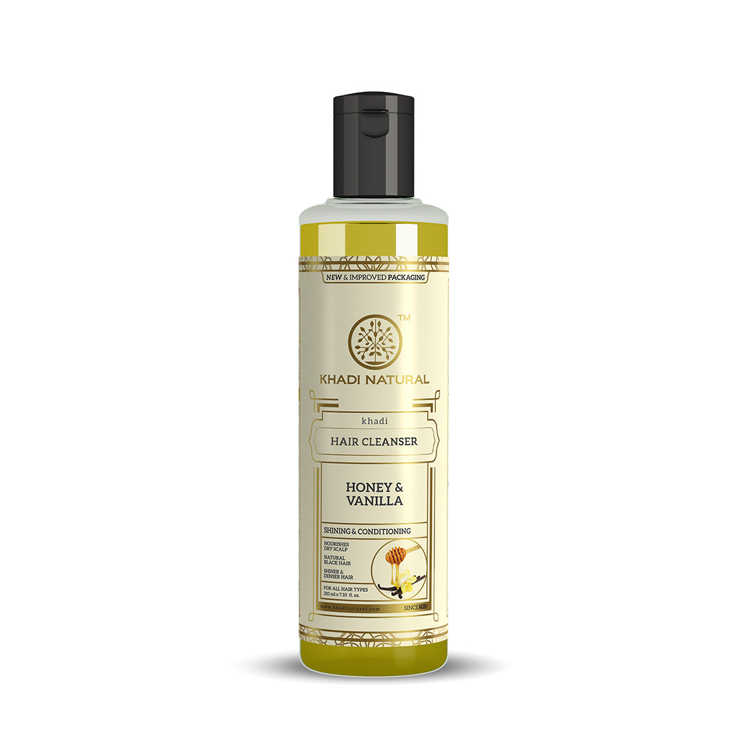 Khadi Natural Honey & Vanilla Hair Cleanser - 210ml - Buy from Indicrest
