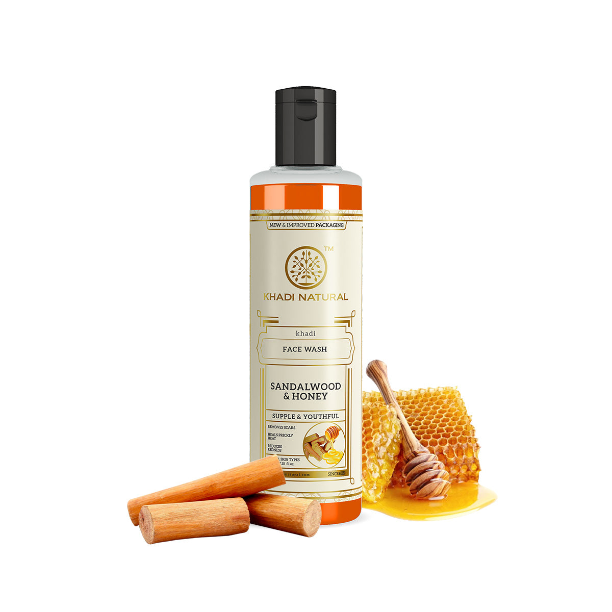 Khadi Natural Sandalwood & Honey Face Wash - 210gm - Image 6 - Buy from Indicrest