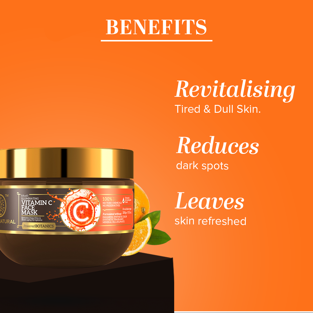 Khadi Natural Vitamin C Face Mask - 200gm - Image 2 - Buy from Indicrest