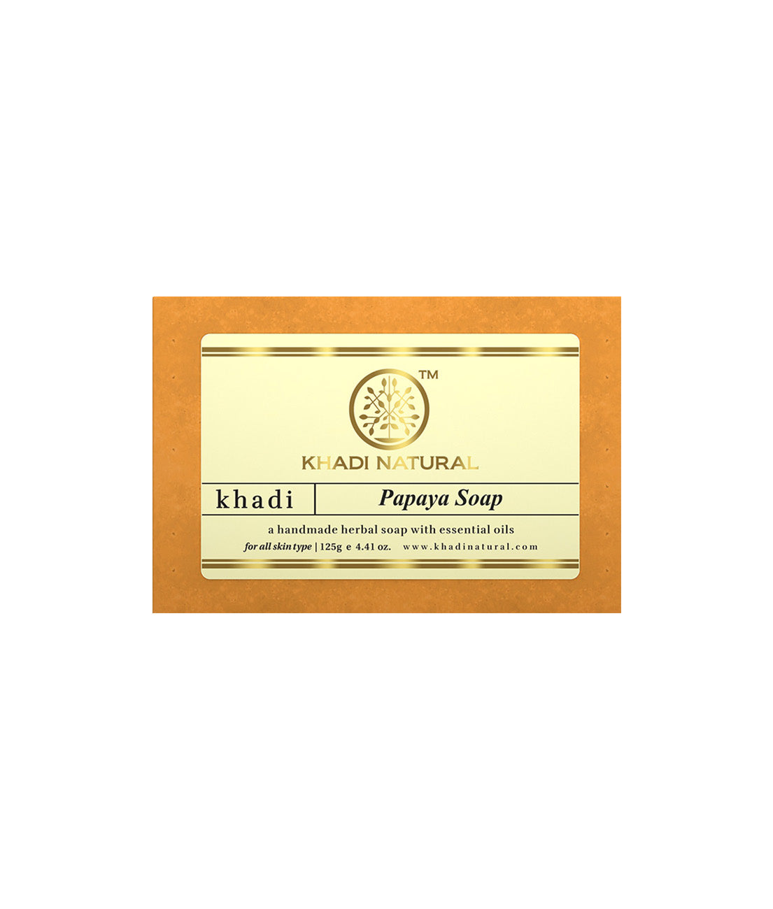 Khadi Natural Papaya Soap 125gm - Buy from Indicrest