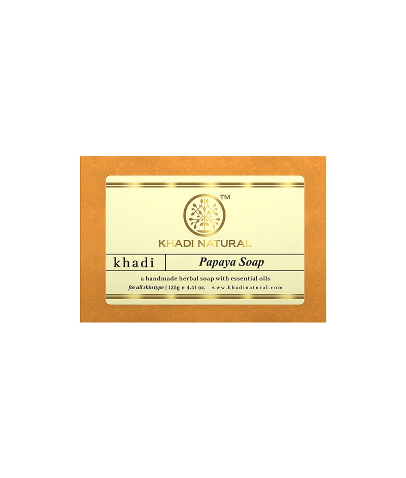 Khadi Natural Papaya Soap 125gm - Buy from Indicrest
