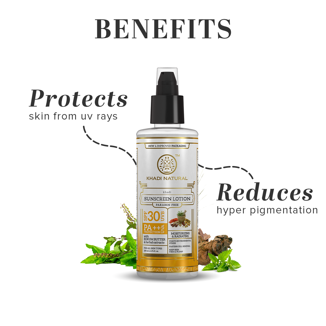 Khadi Natural Sunscreen Moisturising Lotion - SPF 30 - 100ml - Image 2 - Buy from Indicrest