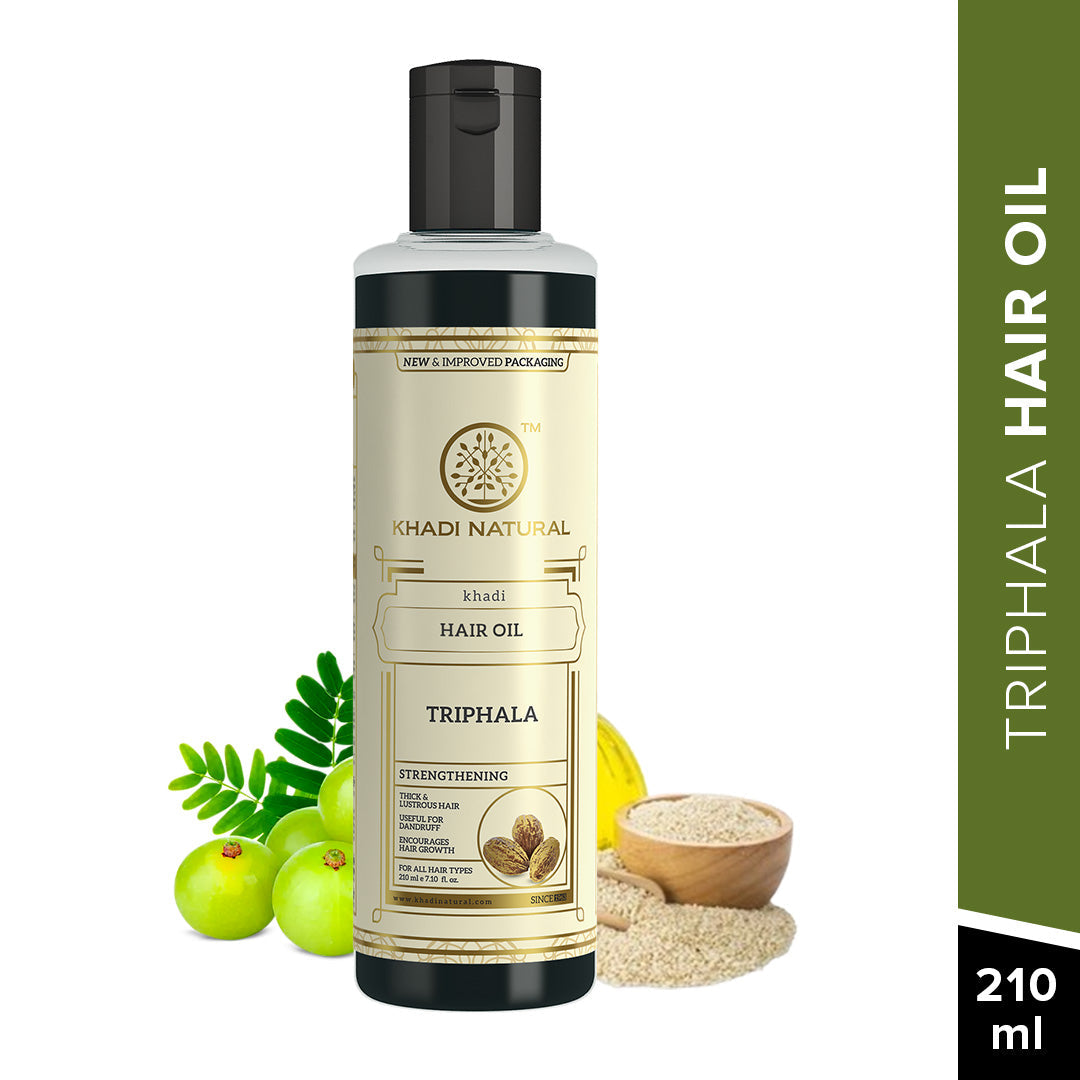 Khadi Natural Triphala Hair Oil - 210ml - Image 6 - Buy from Indicrest