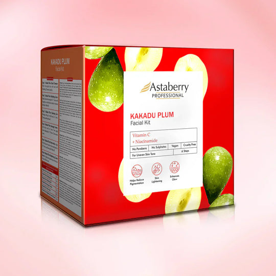Astaberry Professional Kakadu Plum Facial Kit | 6 Steps 12 Facial Kit Set (432gm) - Indicrest Buy at Indicrest
