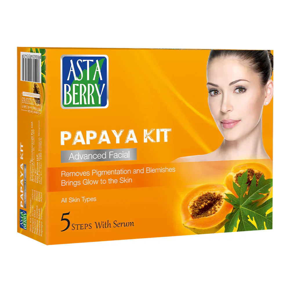 Astaberry Papaya Facial Kit (270gm) - Indicrest