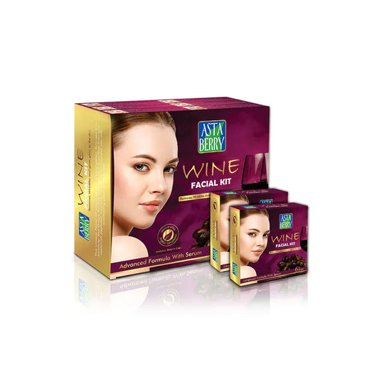 Astaberry Wine Facial Kit (432gm) - Indicrest Buy at Indicrest