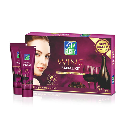 Astaberry Wine Mini Facial Kit 100ml Pouch Set Buy at Indicrest