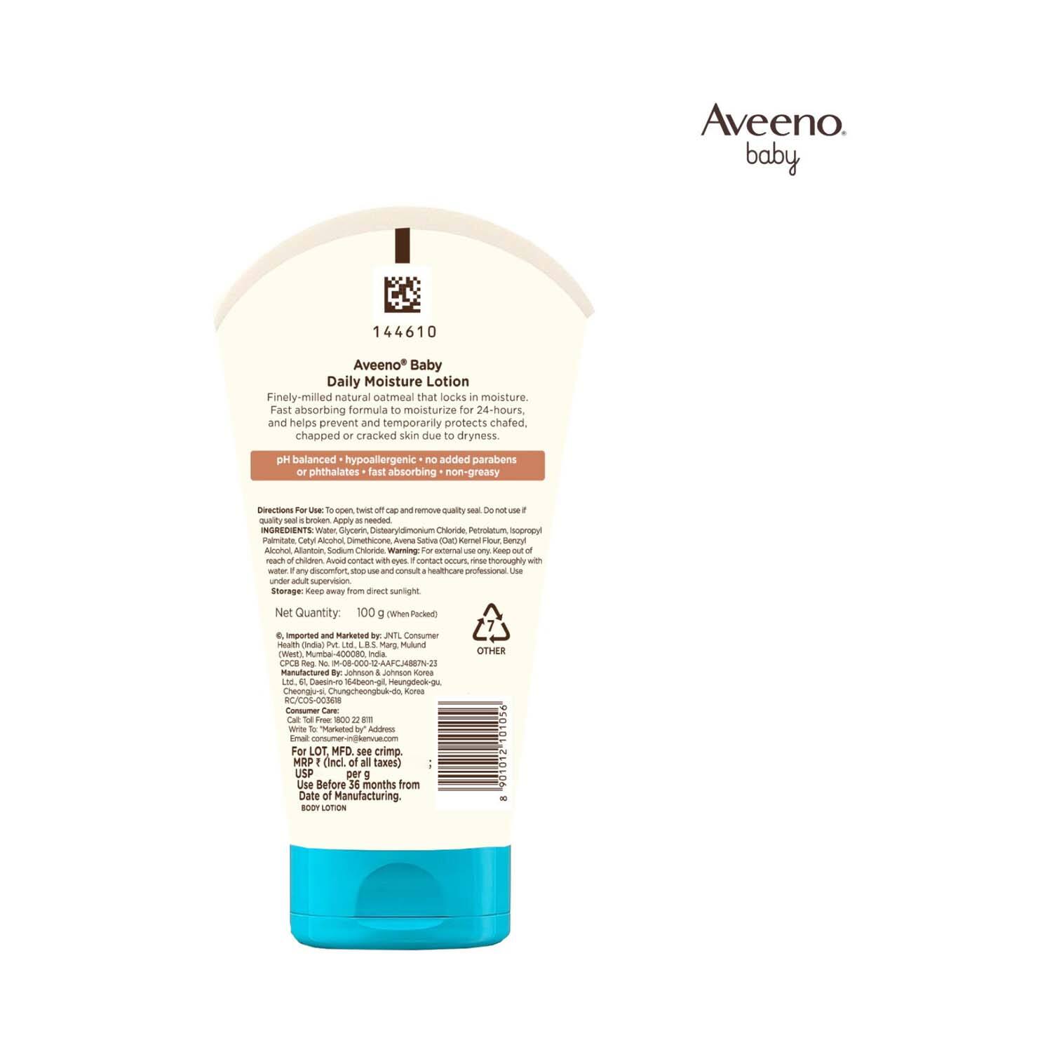 Aveeno Baby Daily Moisture Lotion, 100g