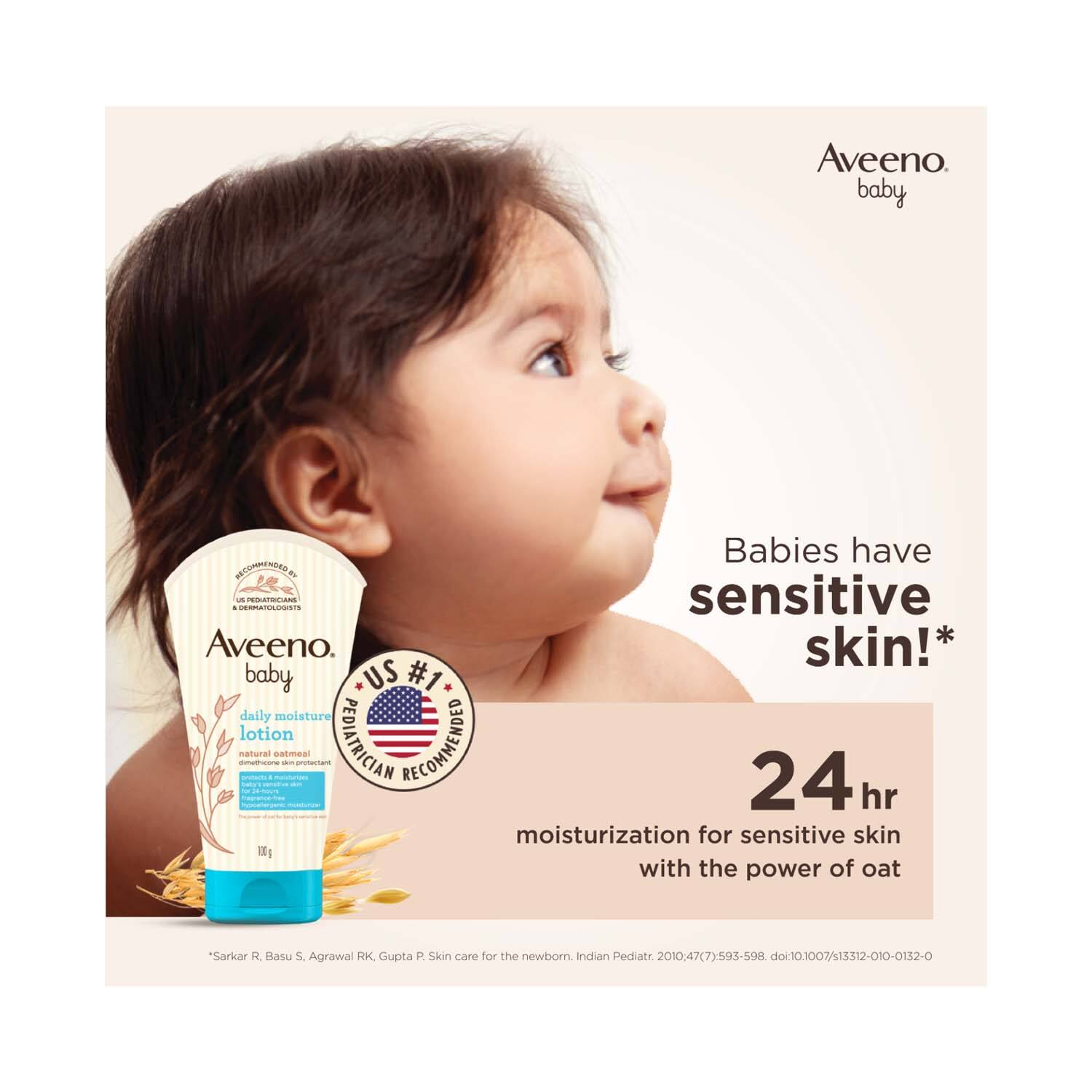 Aveeno Baby Daily Moisture Lotion, 100g