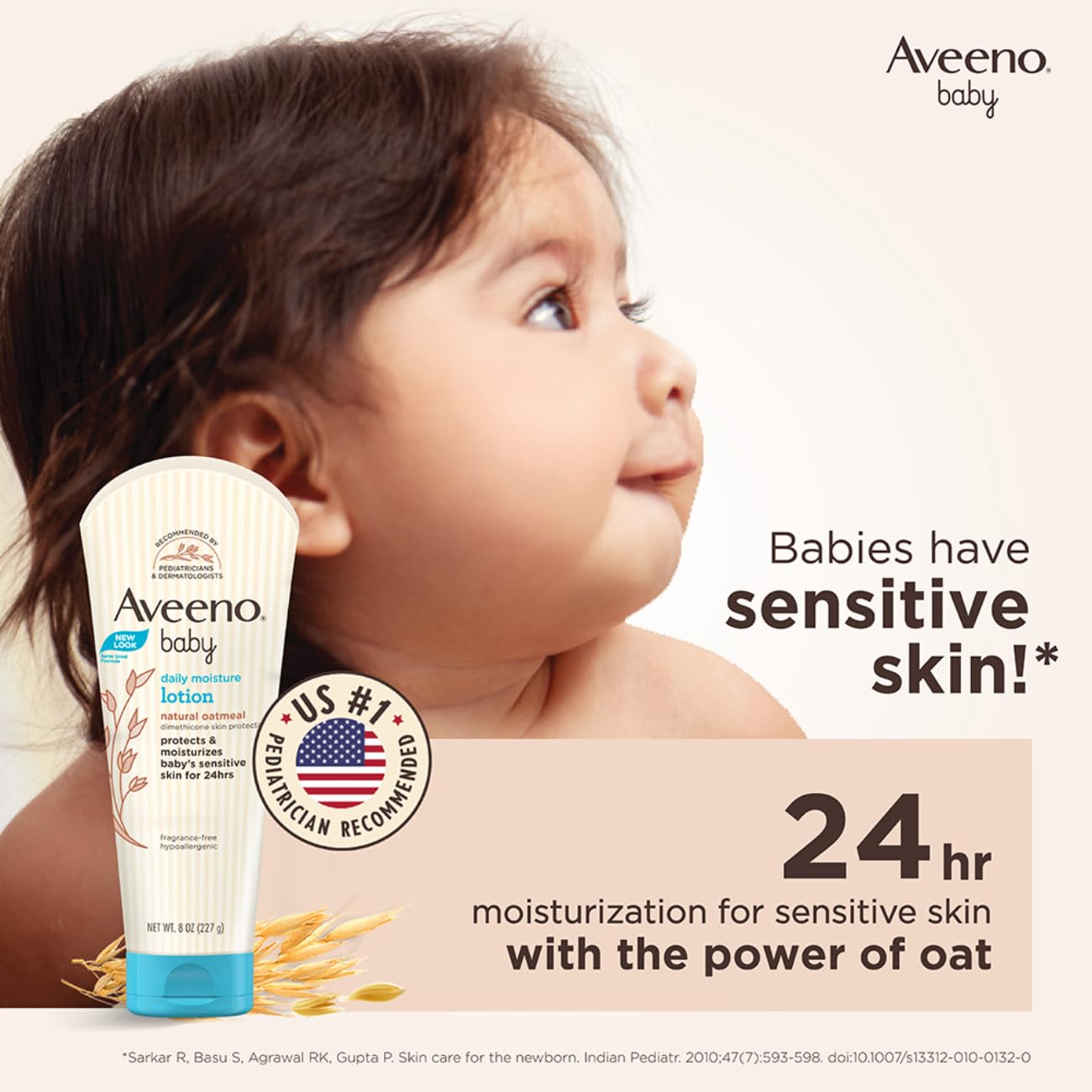 Aveeno Baby Daily Moisture Lotion, 227g