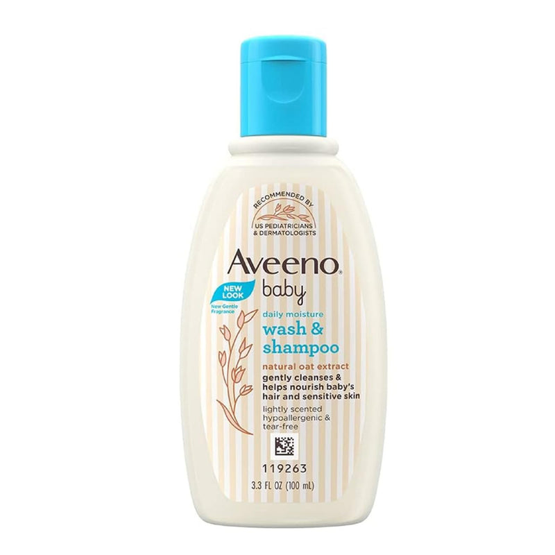 Aveeno Baby Daily Moisture Wash and Shampoo, 100ml Buy at Indicrest