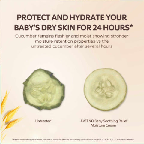 Aveeno Baby Soothing Relief Moisture Cream, 140g