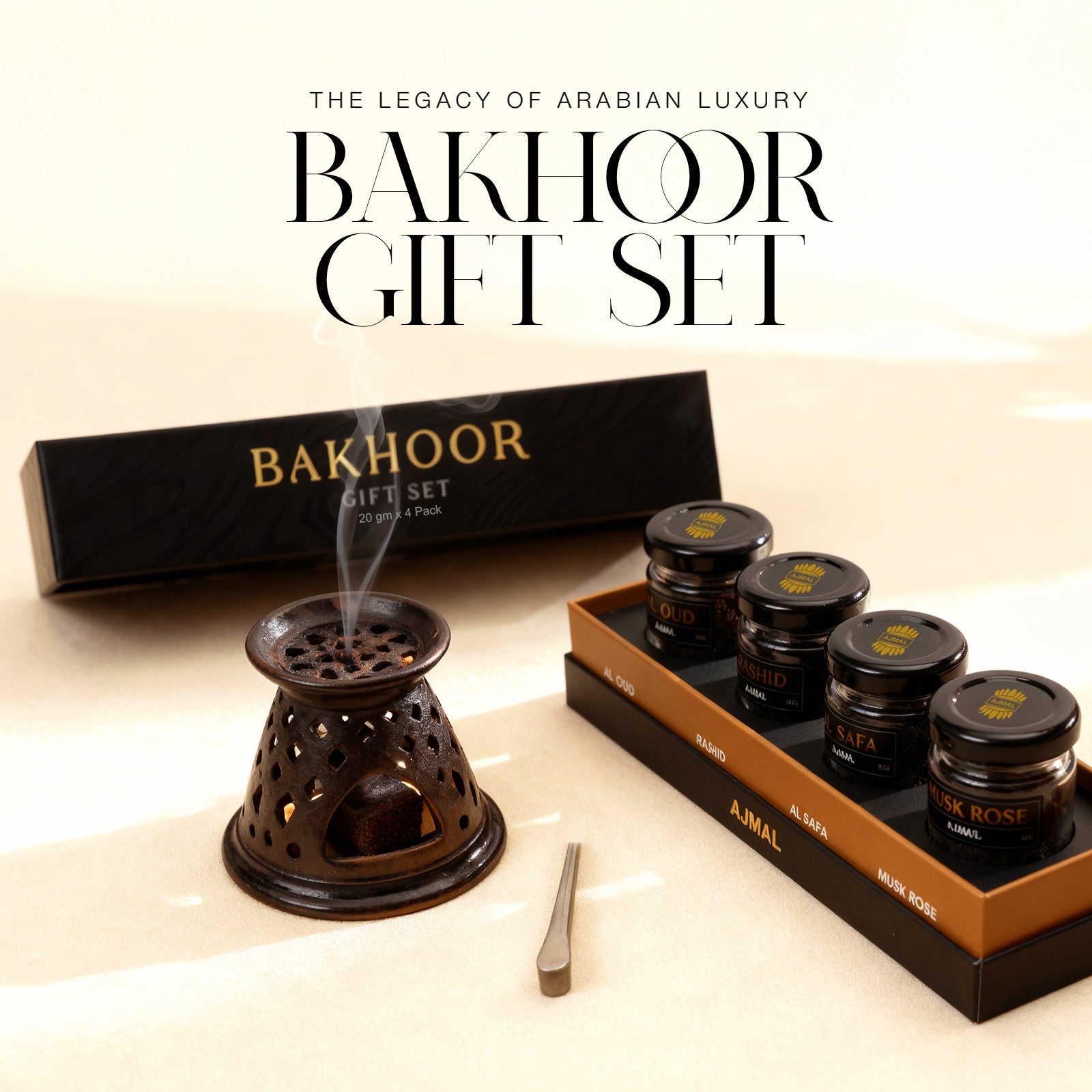 Bakhoor Giftset pack of 4 (20 gms each) - Image 2 - Buy from Indicrest