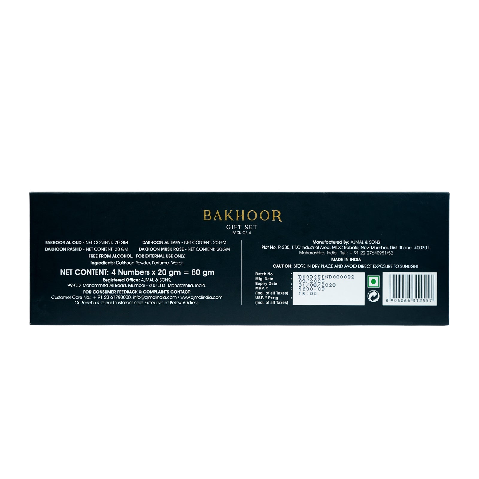 Bakhoor Giftset pack of 4 (20 gms each) - Image 6 - Buy from Indicrest