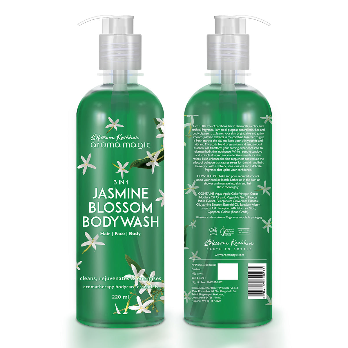 Aroma Magic 3 in 1 Jasmine Blossom Body Wash, 220ml - Image 8 - Buy from Indicrest