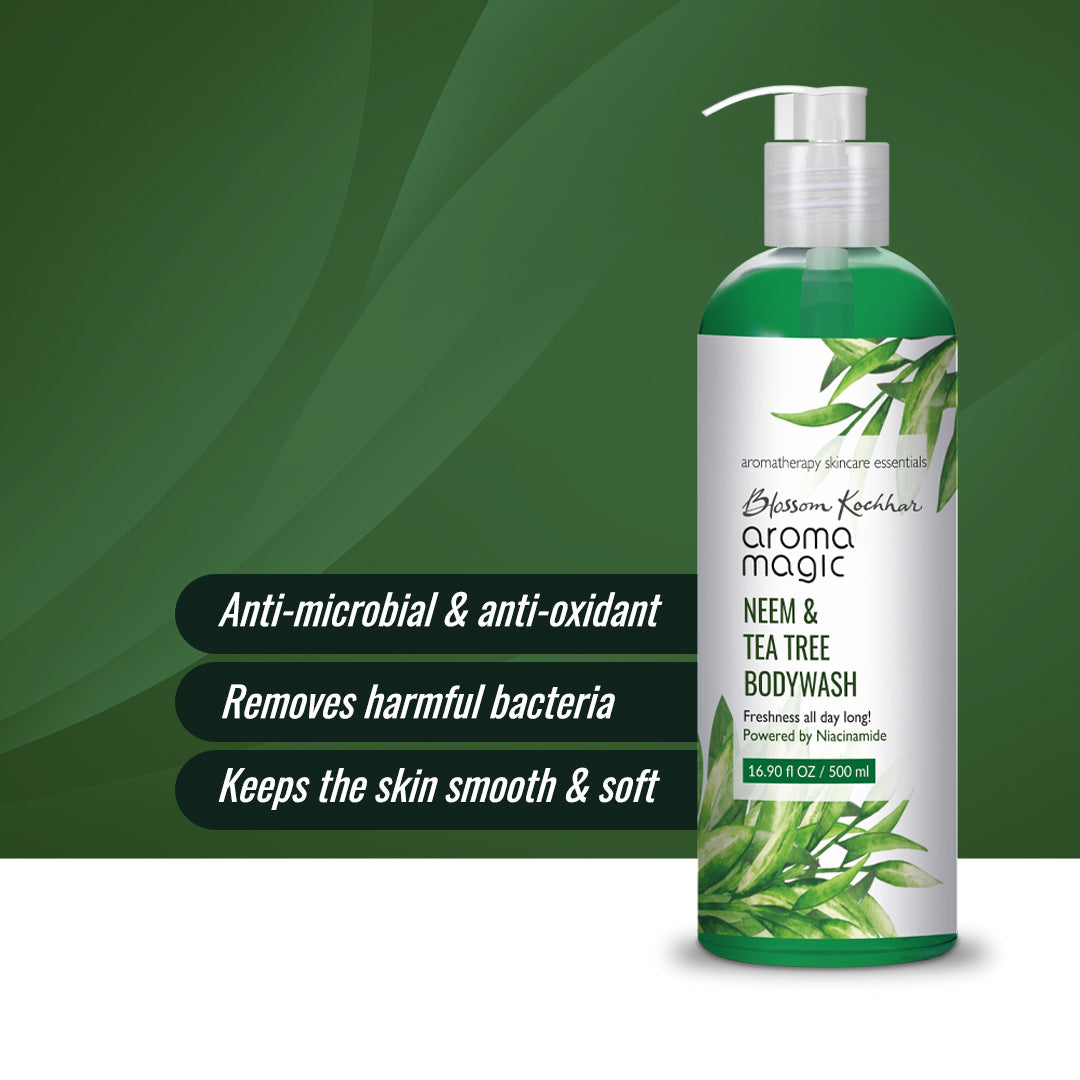Aroma Magic Neem & Tea Tree Body Wash Powered by Niacinamide, 250ml - Image 3 - Buy from Indicrest