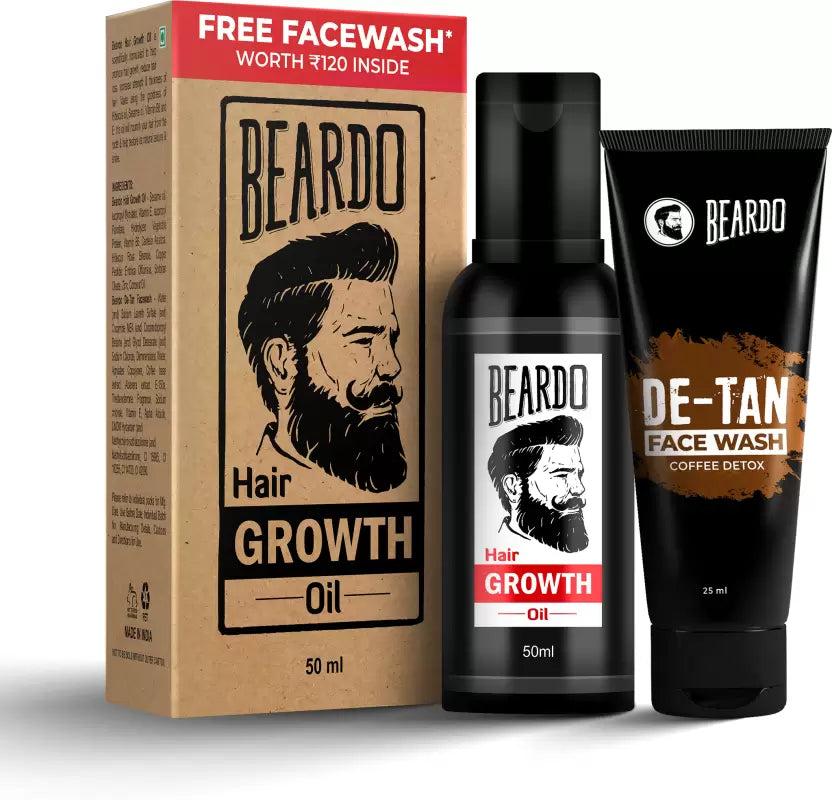 BEARDO GROWTH OIL 50ML/DE TAN F/W 25ML - Indicrest