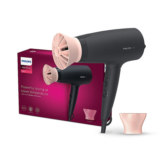 Philips Hair Dryer- Powerful drying with less heat I 6 Styling Options for Versatile Salon like looks , 2100 W I Men and Women , Styling attachment , Cool Shot , Advanced Ionic Care for Frizz Free hair I ThermoProtect Care for Minimised Damage BHD356/10 Buy at Indicrest