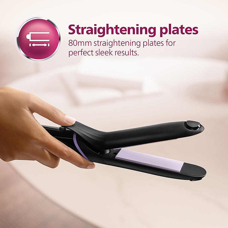 Philips Multi Styler - | Straighten, Curl or Crimp with a Single Tool | Quick Click Release Technology | BHH816/00