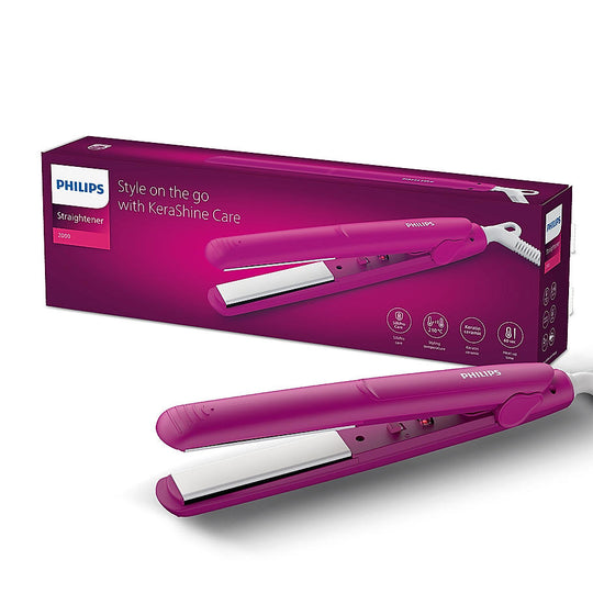 Philips Hair Straightener - I SilkProtect Technology minimizes heat damage I Keratin infused Ceramic plates for glossy frizz-free straight hair | On-the-Go Travel Friendly Hair Straightener for Women | BHS252/00 Buy at Indicrest