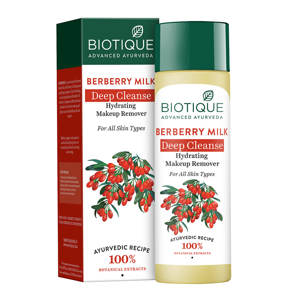 Biotique Berberry Milk Deep Cleanse Hydrating Make up Remover, 120ml - Buy from Indicrest
