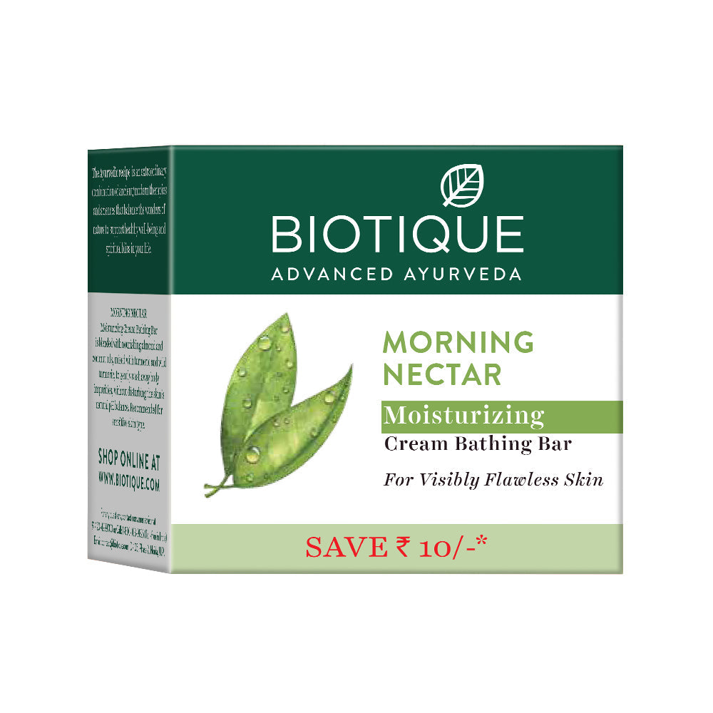 Biotique Morning Nectar Moisturizing Cream Bathing Bar, 75g - Buy from Indicrest