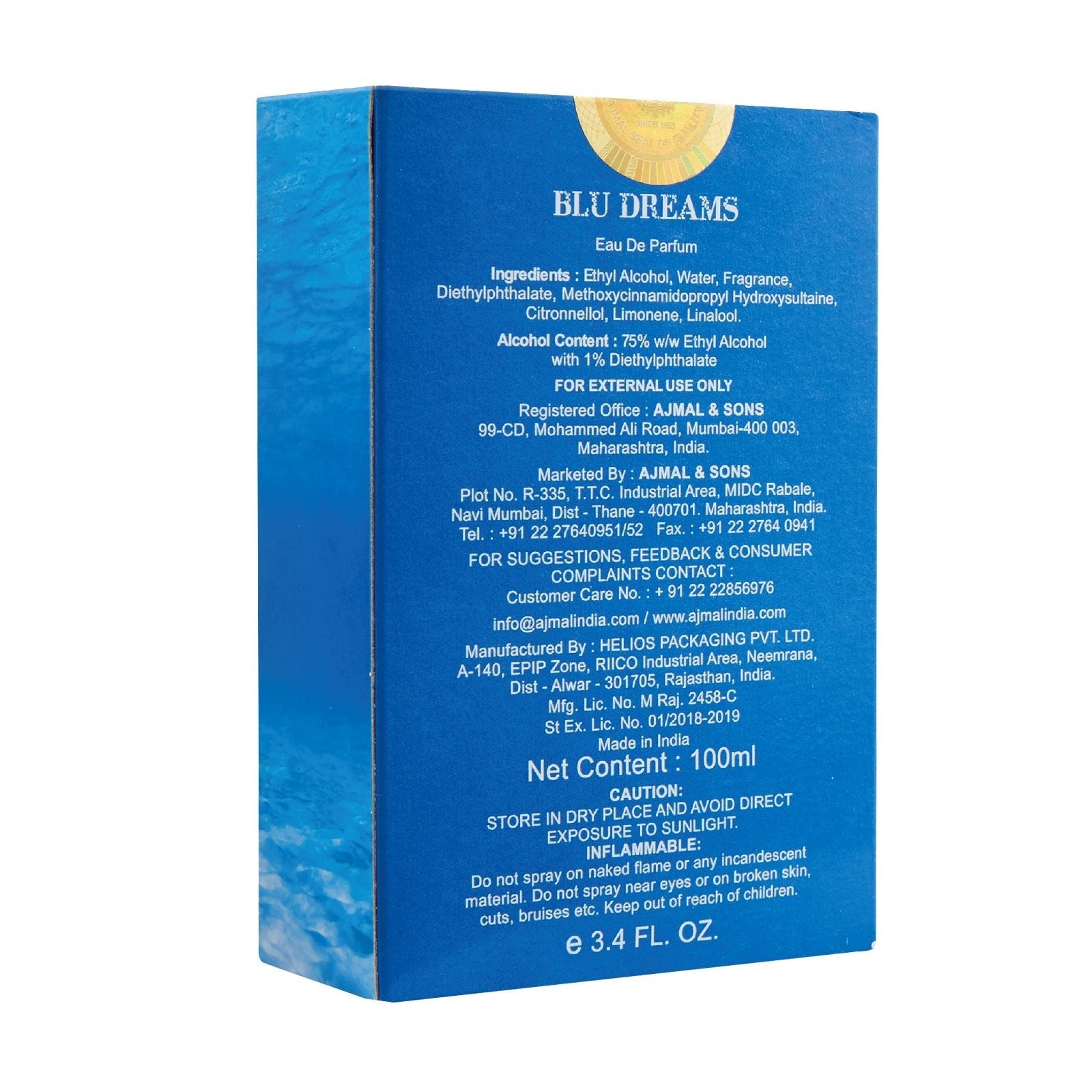Blu Dreams 100 ML Perfume For Men - Image 7 - Buy from Indicrest