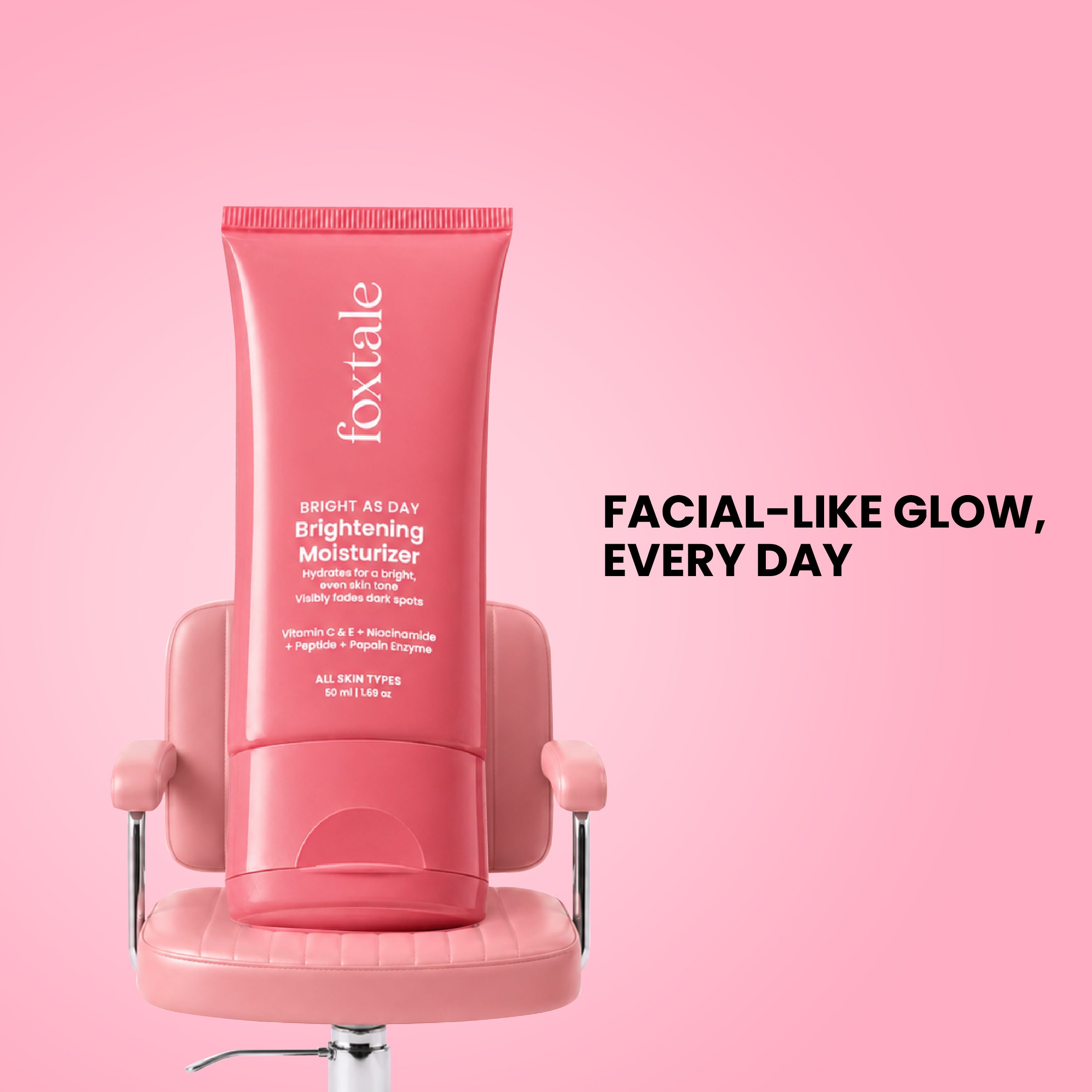 Foxtale Vitamin C & Papaya Enzyme Daily Brightening Moisturizer Reduces dullness & visibly brightens skin from 1st use. - Image 10 - Buy from Indicrest