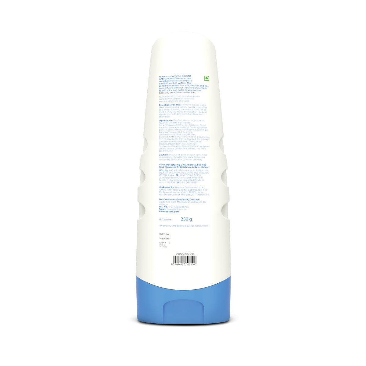 Bblunt Anti-Dandruff Conditioner For Smooth & Nourished Hair, 250g - Image 8 - Buy from Indicrest