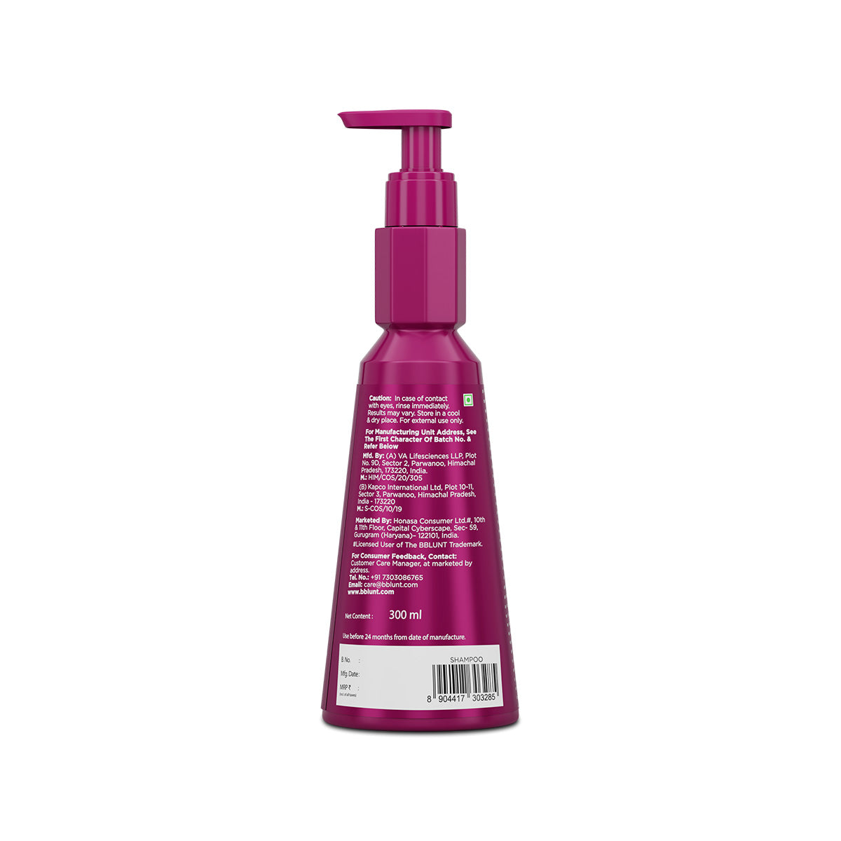 Bblunt Hair Fall Control Shampoo with Pea Protein & Caffeine for Stronger Hair, 650ml - Image 11 - Buy from Indicrest