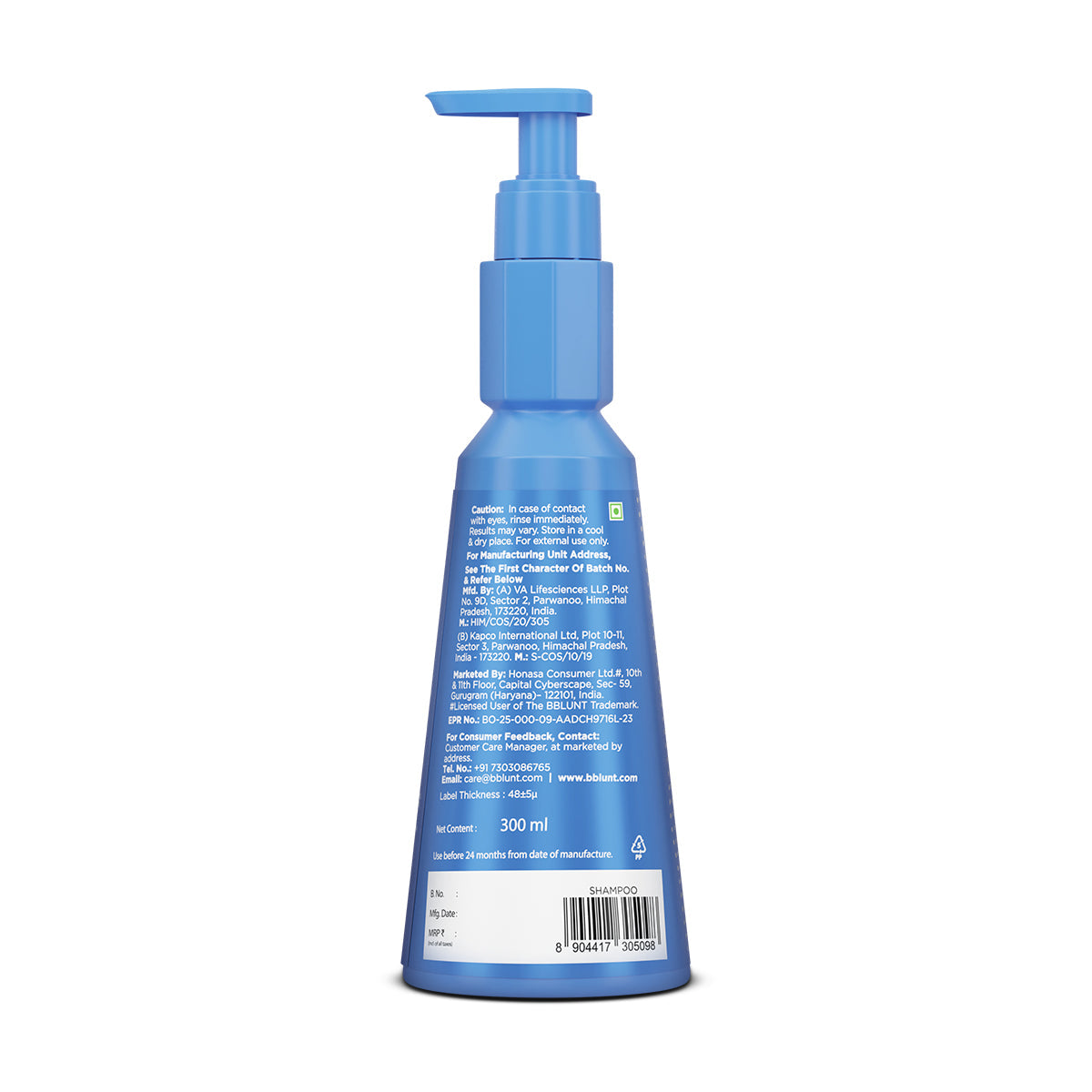 Bblunt Anti-Dandruff Shampoo For a Clear & Healthy Scalp, Pack of 2 X 300ml - Image 8 - Buy from Indicrest
