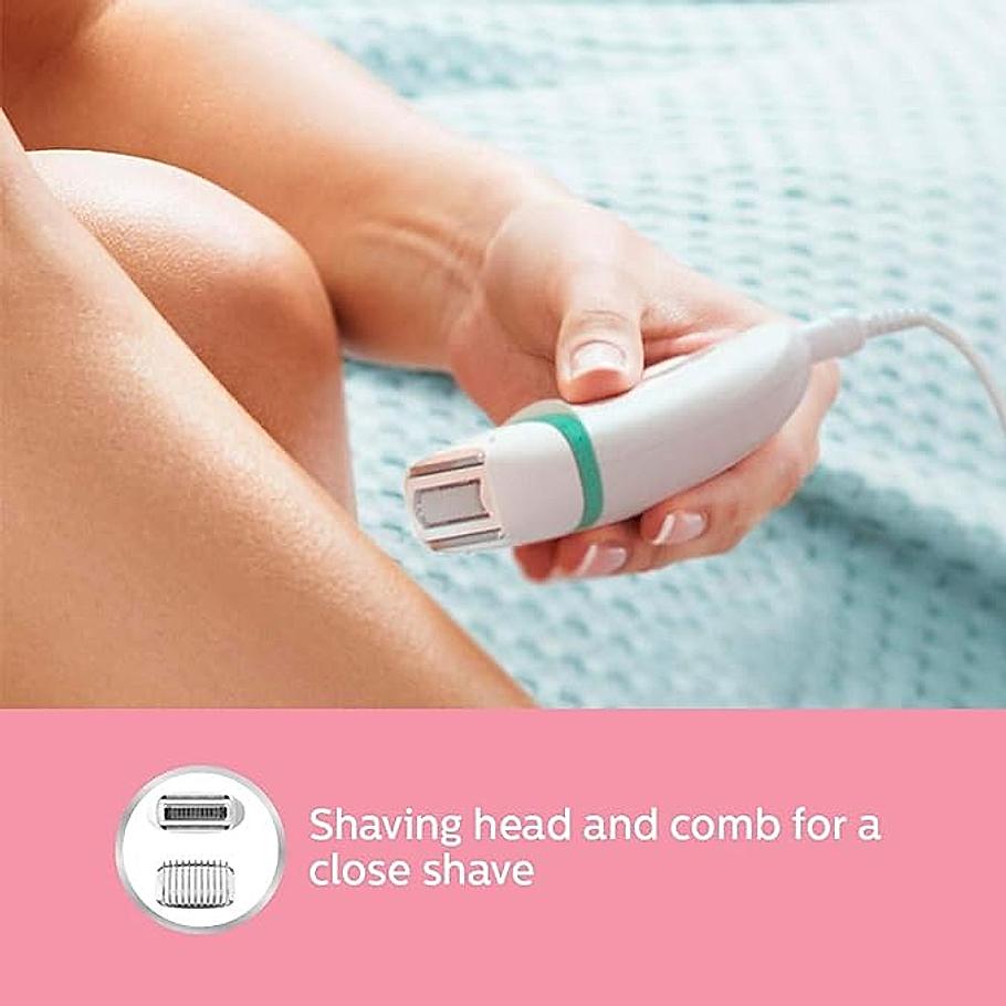 Philips Epilator - 2 in 1 Shaver and Epilator | Corded Epilator for Gentle hair removal at home | BRE245/00