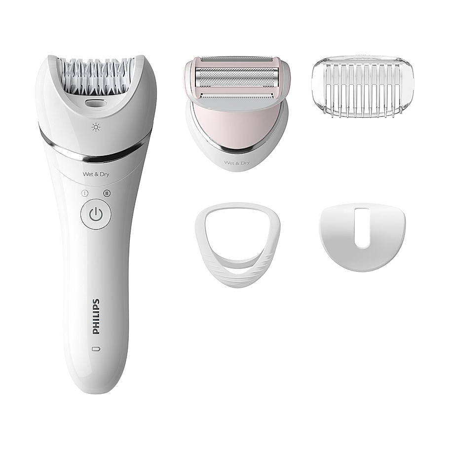 Philips Cordless Epilator- | All Rounder for Face and Body Hair Removal (White)