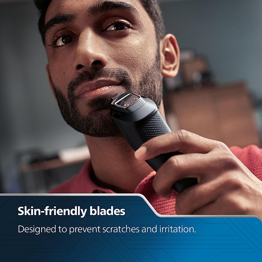 Philips Pro Beard Trimmer and Styler-| Titanium blades, 2.5x higher precision, Beard Sense tech, 5 mins quick charge, 20 length settings, 6X longer battery life, BT3441/30