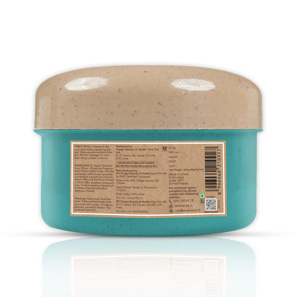 Sara Mint Massage Gel, 400g - Image 5 - Buy from Indicrest