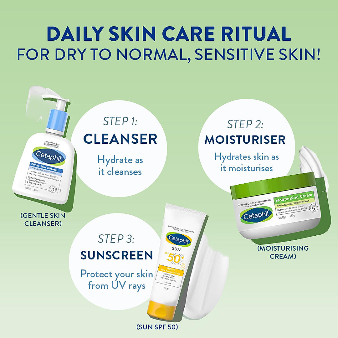 Back label of Cetaphil cream showing ingredients