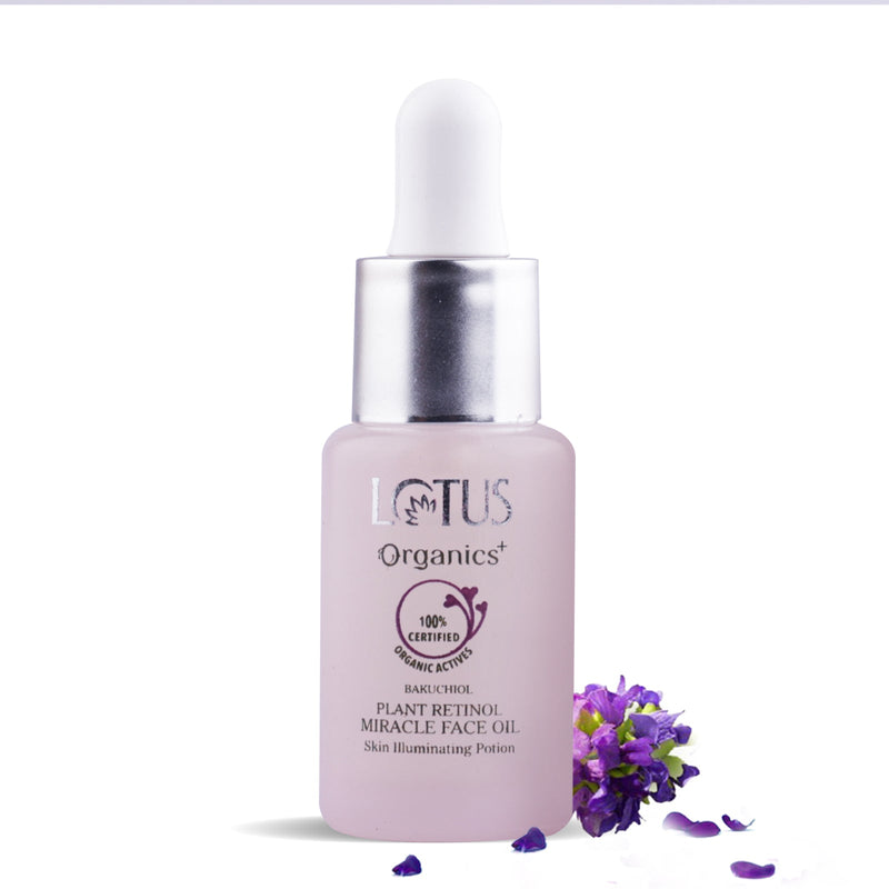 Lotus Herbals Bakuchiol Plant Retinol Miracle Face Oil, 15ml