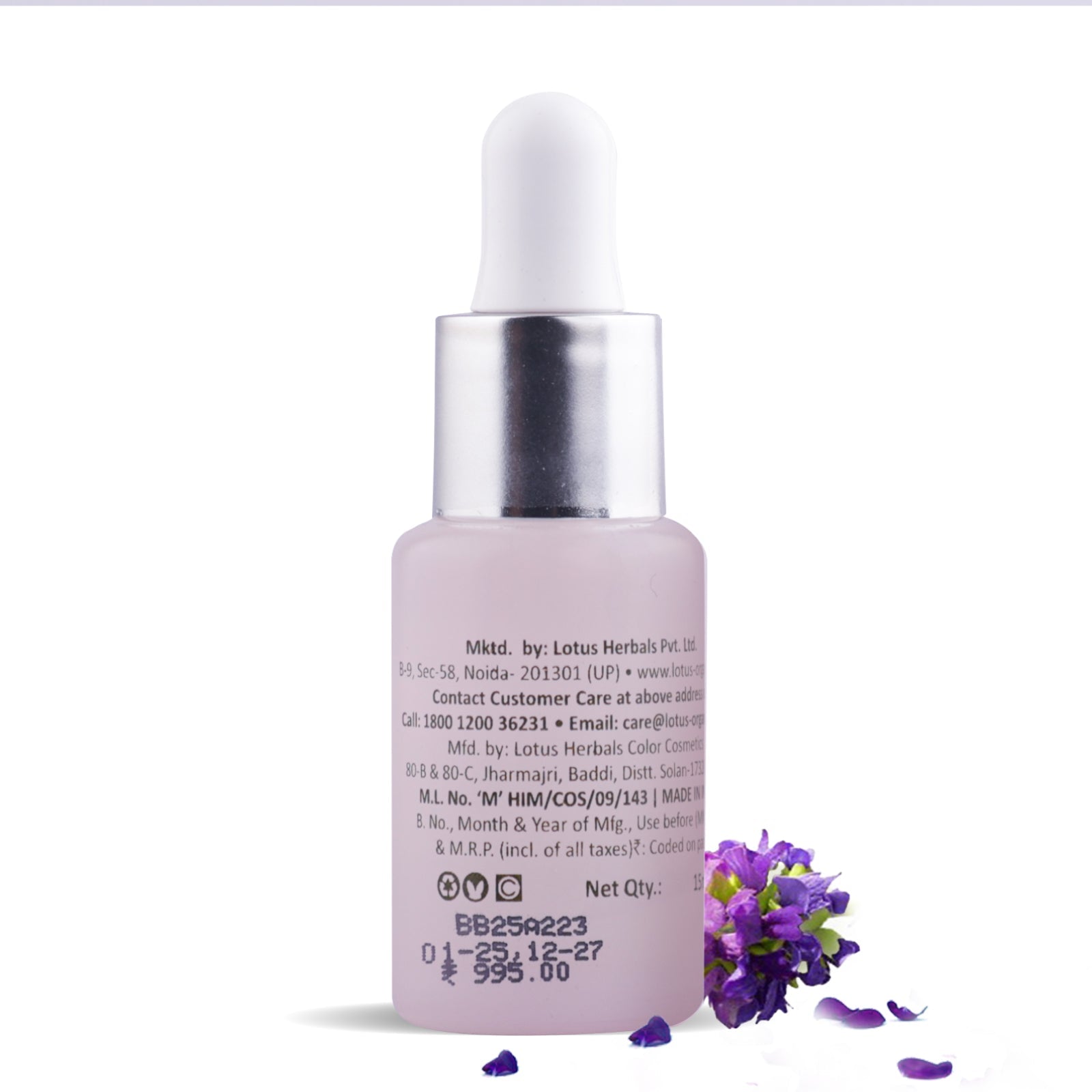 Lotus Herbals Bakuchiol Plant Retinol Miracle Face Oil, 15ml