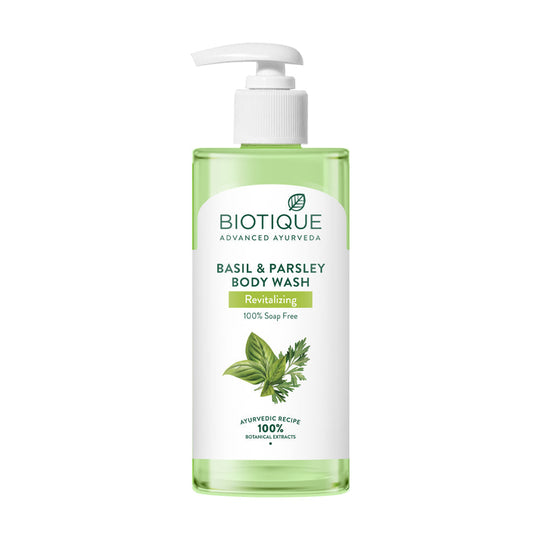 Biotique Basil & Parsley Revitalizing Body Wash, 300ml - Buy from Indicrest