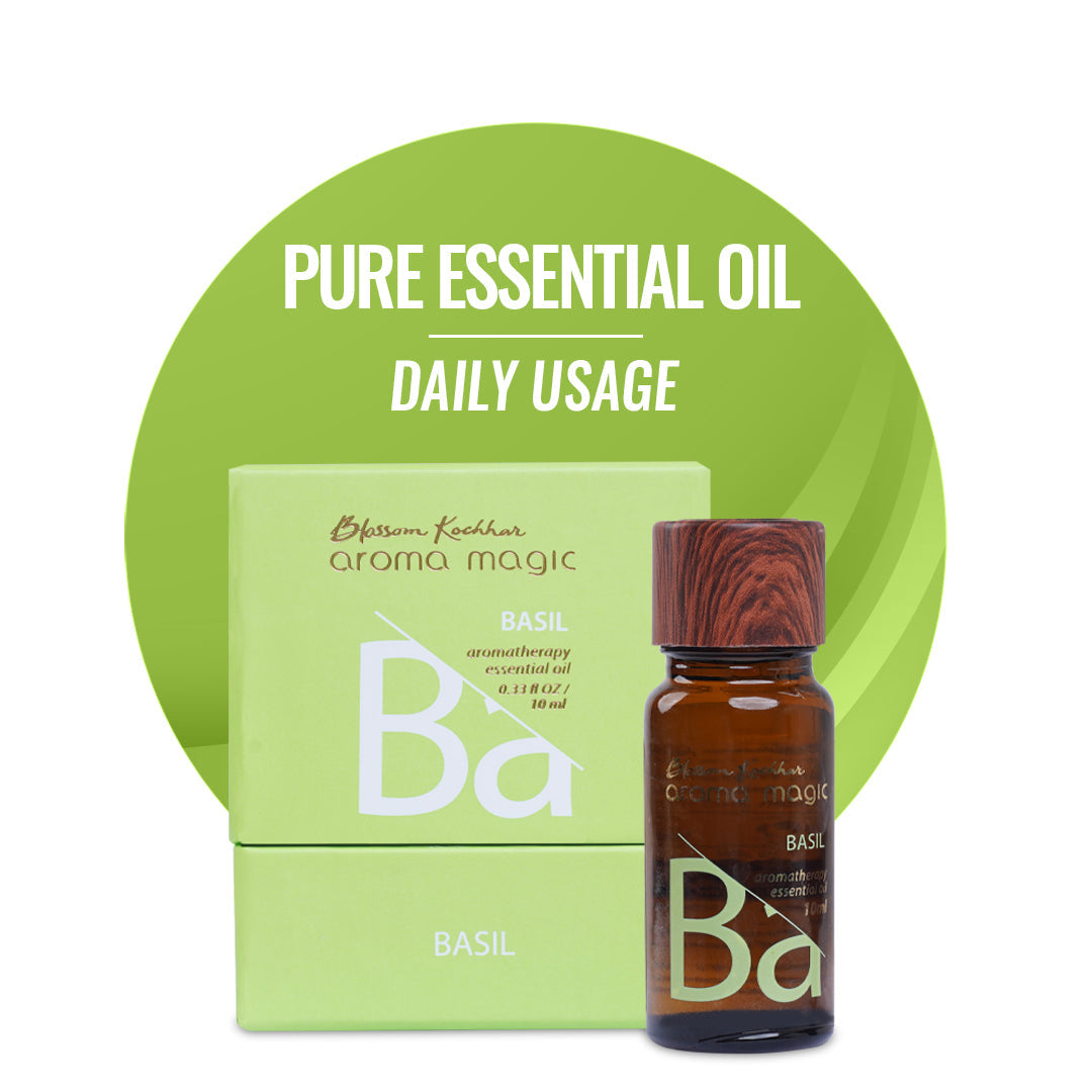 Aroma Magic Basil Essential Oil - Relieve Migraines, Aches & Boost Focus, 10ml - Image 2 - Buy from Indicrest